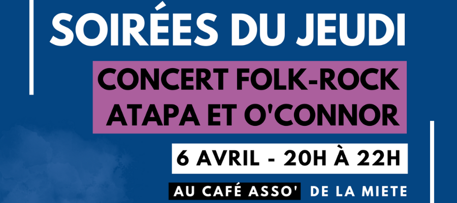 Concert Folk-rock et par Atapa et O'Connor