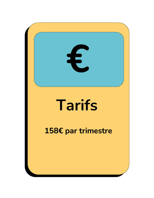158€ par trimestre